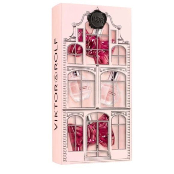 VIKTOR & ROLF THE HOUSE TRAVEL COLLECTION (W) SET 4 X 7ML (FLOWERBOMB + BONBON) - Picture 1 of 4